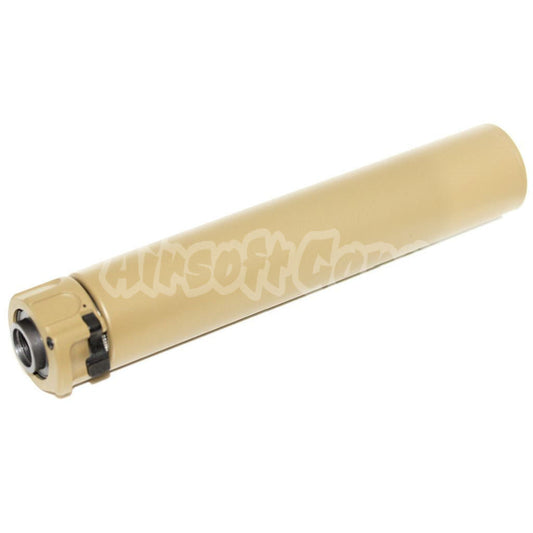 5KU 213mm SOCOM762 RC Suppressor Silencer with -14mm CCW Flash Hider Dark Earth Tan