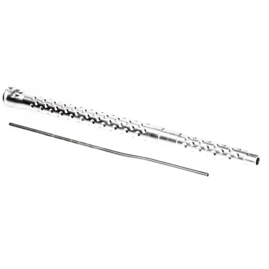Airsoft 5KU 15"/15.5" SR16 E3 Aluminium Outer Barrel -14mm CCW For WA M4 GBB Rifles Silver