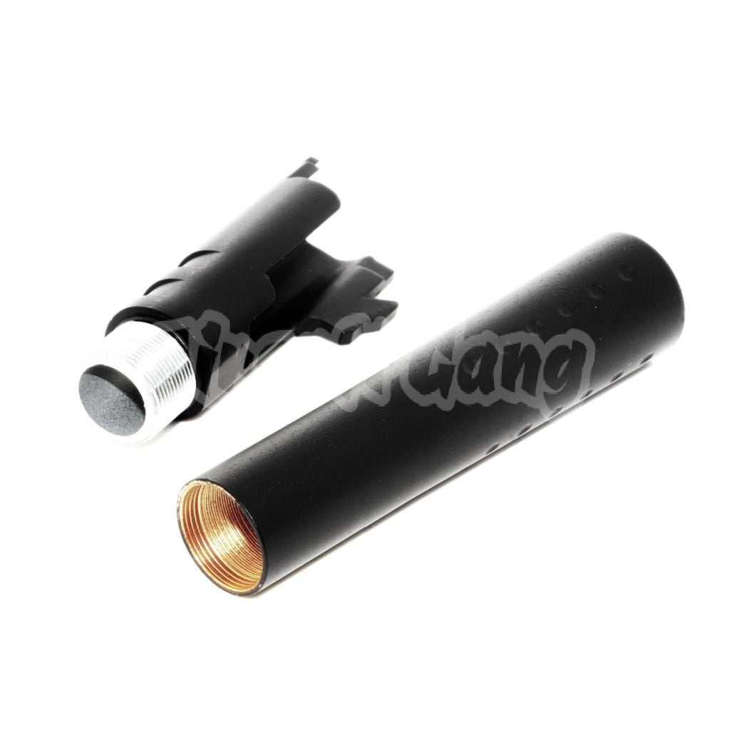 BELL 127mm Non-Threaded Outer Barrel For BELL Tokyo Marui 1911 GBB Pistol Black