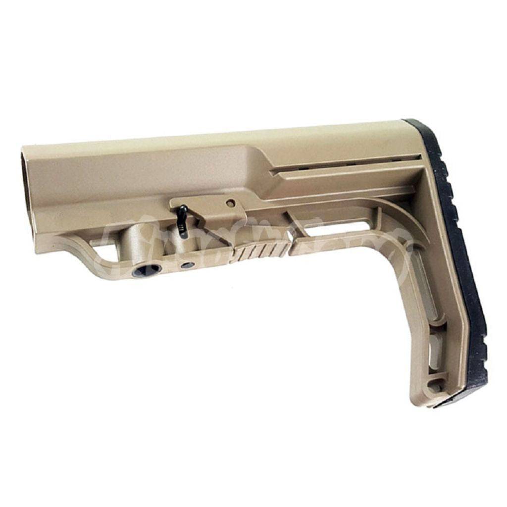 V3 BMS Style Stock For M4 Series AEG Airsoft Dark Earth Brown