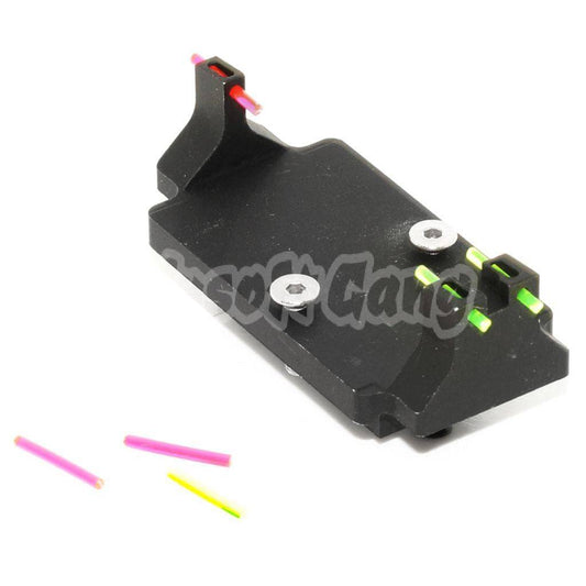 Airsoft 5KU RMR Style Optic Fiber Sight Base Mount For Tokyo Marui G17/G18C G-Series GBB Pistol
