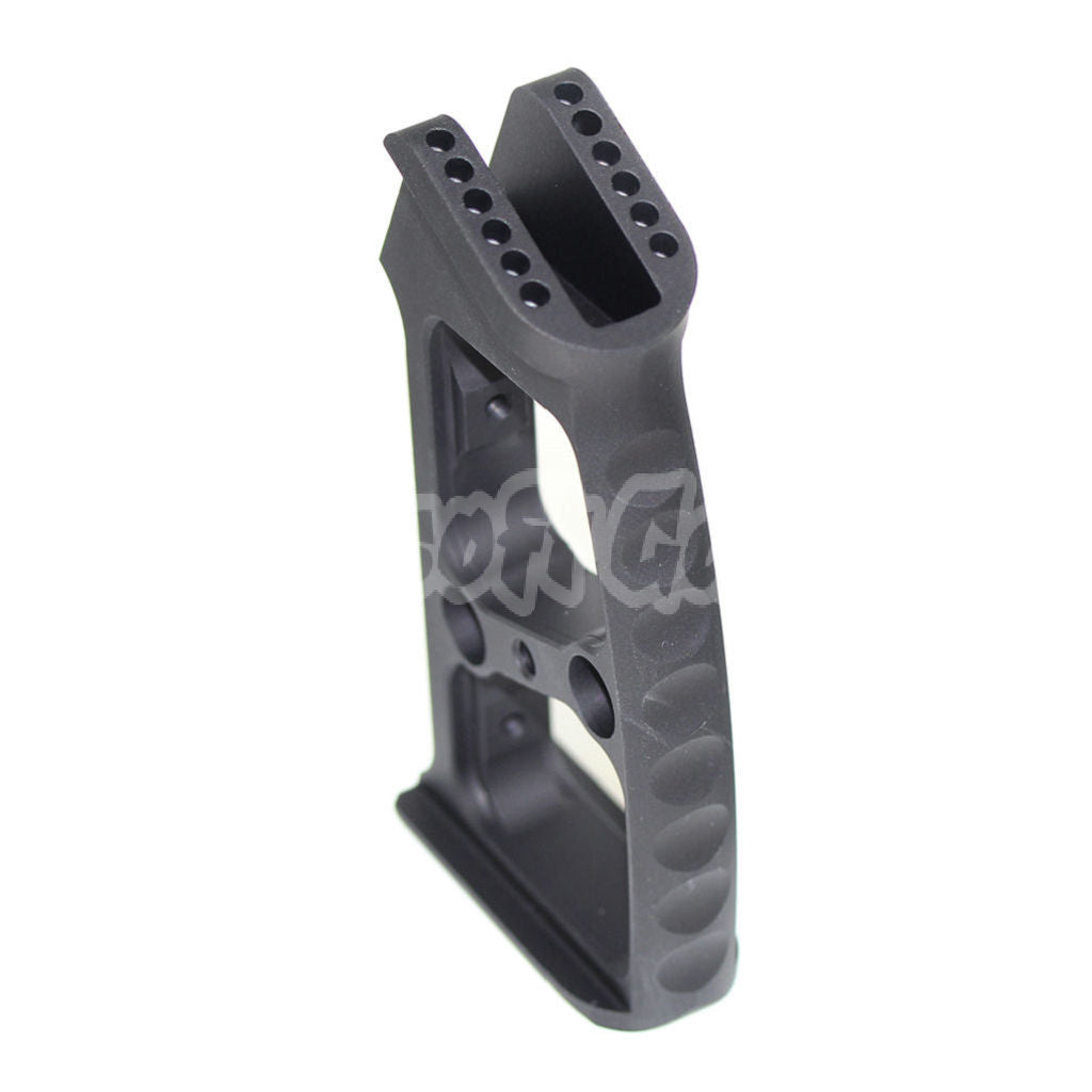 5KU Aluminum Pistol Grip (Type 2 - Edge) For M4 M16 Series GBB Airsoft Black