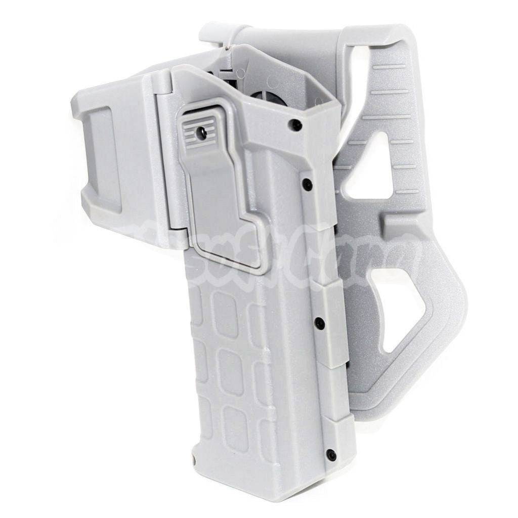 Polymer Hard Case Movable Holster For Tokyo Marui WE 1911 Pistol Airsoft Light Grey