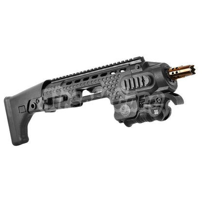 APS Caribe Action Combat Pistol Carbine Conversion Kit For G17 G18C Pistol Airsoft Black