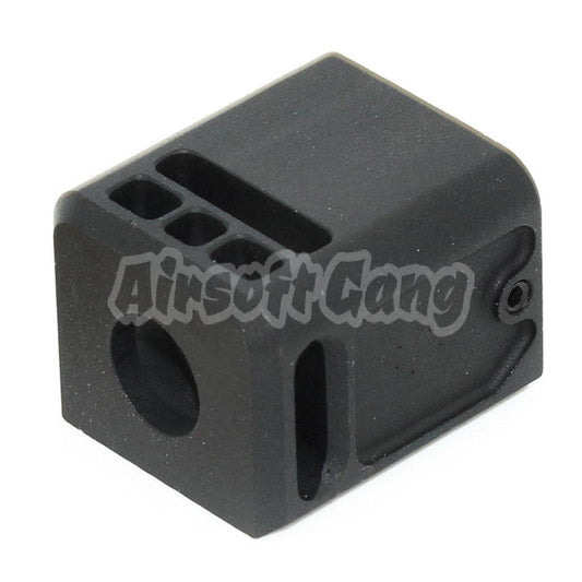 5KU Micro Comp Compensator V3 -14mm CCW For Tokyo Marui G17 G18C GBB Pistol Airsoft Black