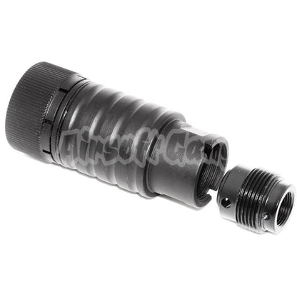 CYMA Adjustable Sound Amplifying Design AK74 Flash Hider -14mm CCW Threading Black
