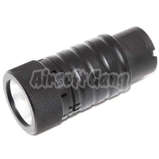 CYMA Adjustable Sound Amplifying Design AK74 Flash Hider -14mm CCW Threading Black
