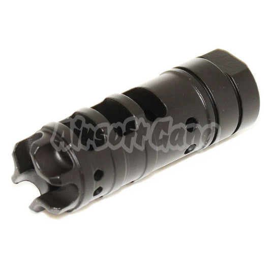 68mm AK Style Metal Muzzle Brake Flash Hider For All -14mm CCW Threading Airsoft Rifle Black
