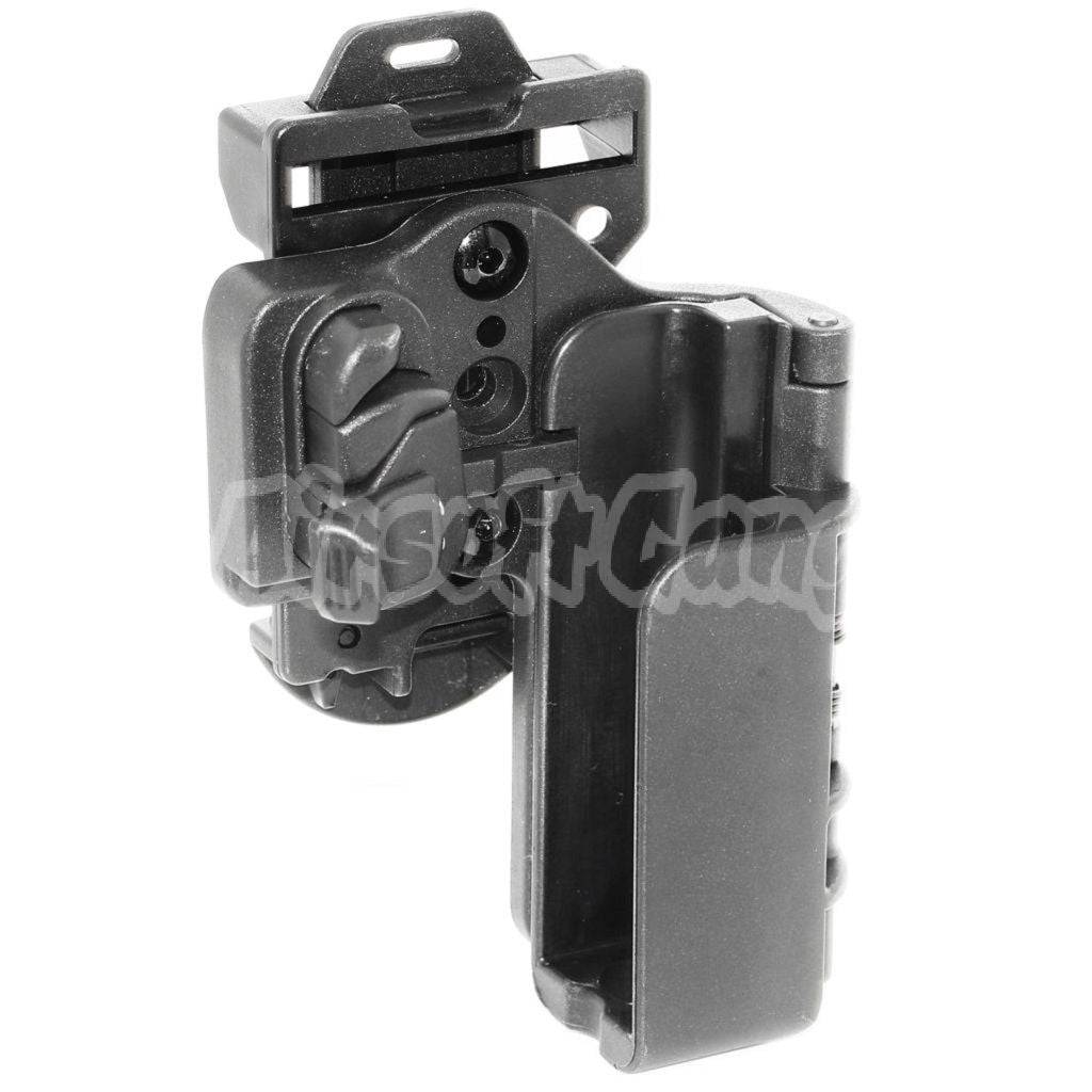 APS Quantum Mechanics OWB Condition 3 Carry Quick Tactical Holster For G19 G23 Series Pistol Airsoft Black
