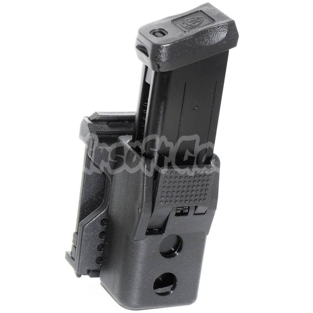 APS Quantum Mechanics Lockable Single Magazine Pouch For G17 / G18C / G19 / G22 / G23 / G24 / G34 / G35 G-Series GBB Magazine Black