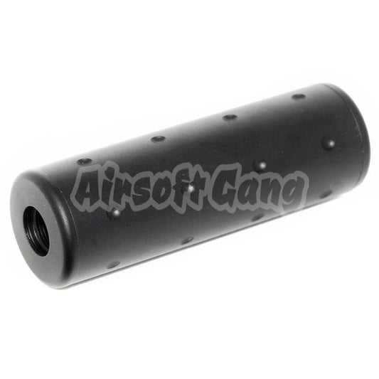 5KU 102mm Aluminium Stubby Suppressor Silencer Barrel Extension Tube For All -14mm CCW Threading Airsoft Black
