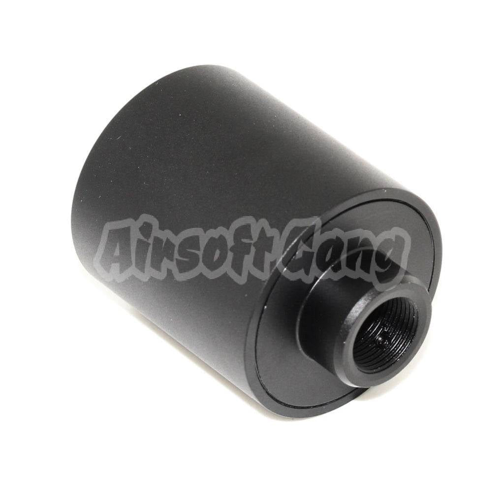48mm/55mm Metal Muzzle Brake Flash Hider For All -14mm CCW Threading Airsoft Rifle Black