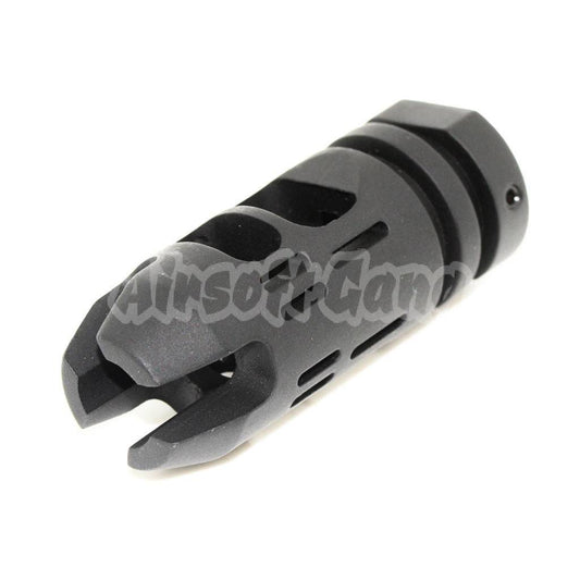 APS EMG Falkor Defense VG6 Epsilon Muzzle Brake Flash Hider For All -14mm CCW Threading Airsoft Rifle Black