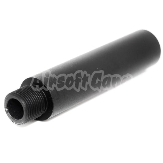 3"/3.5" Inches Short Type Outer Barrel Extension Tube -14mm CCW For AEG GBB Airsoft Black