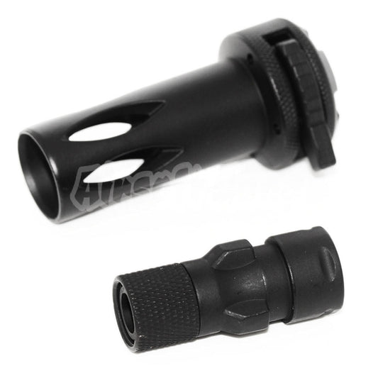 CYMA QD Flash Hider with Muzzle Adaptor For CM041 CM049 MP5 AEG Airsoft Black