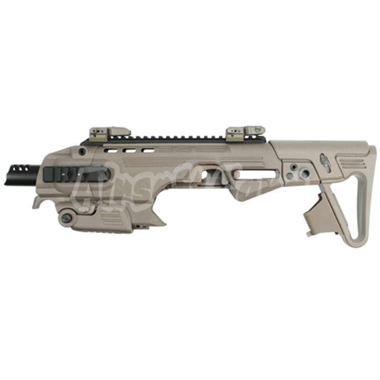 CAA Roni Pistol Carbine Conversion Kit For KSC KJ Works WE Tokyo Marui M9 M92F M9A1 GBB Pistol Dark Earth