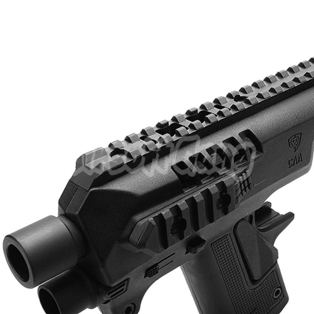 CAA Roni Pistol Carbine Conversion Kit For KSC VFC Umarex Tokyo Marui G17 G18C G19 G23F GBB Black