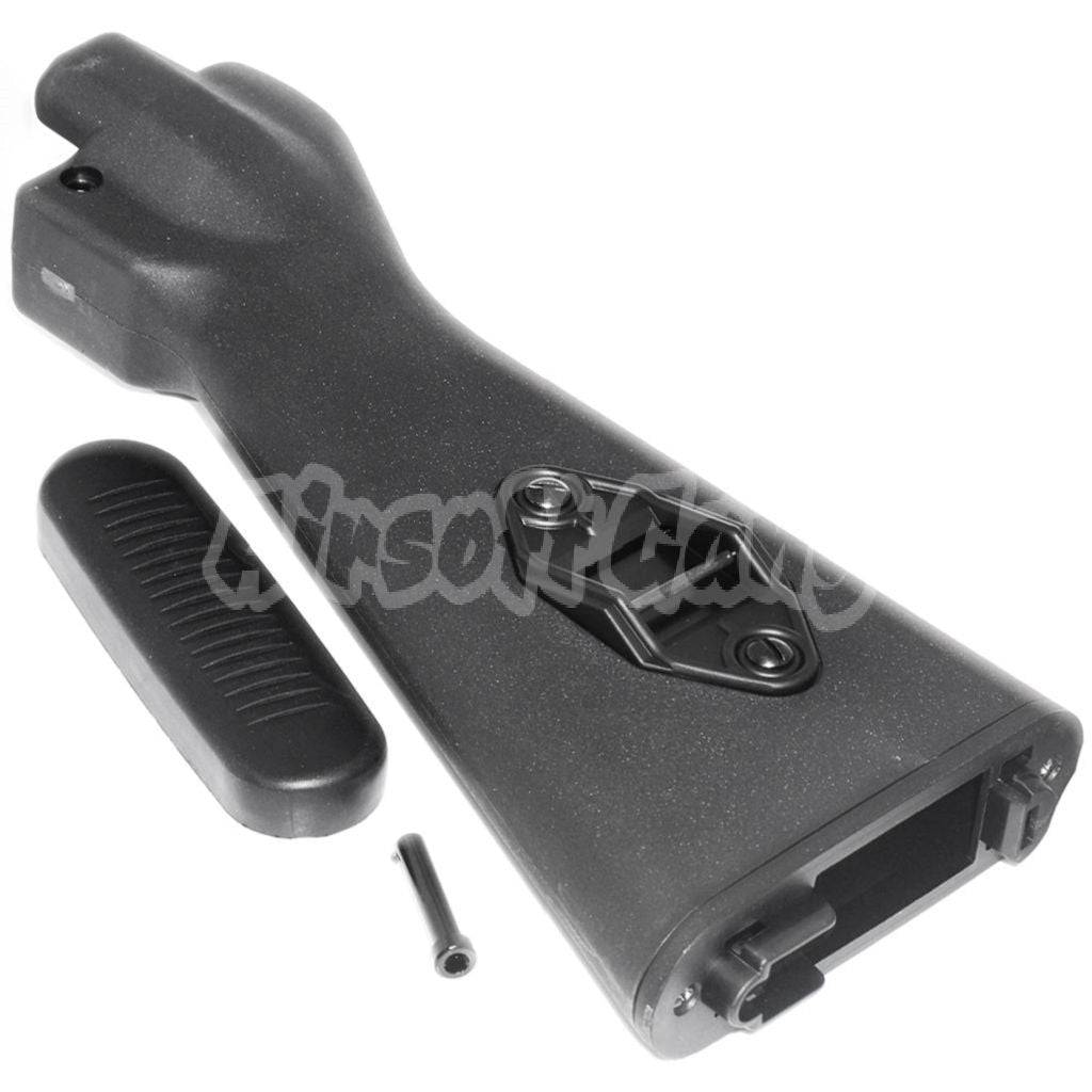 CYMA Metal Sling Mount Polymer Fixed Stock For MOD5 MP5 A4 AEG Airsoft Black