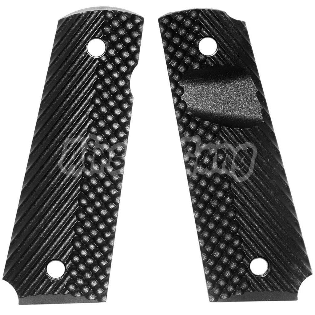 Airsoft Plastic Pistol Grip Cover (D) For BELL ARMY AW WE KJ Tokyo Marui M1911 M.E.U SERIES 70 M45A1 WARRIOR GBB Pistol Black