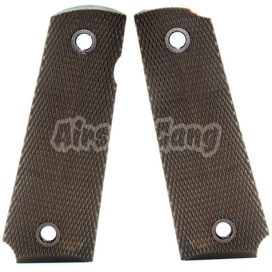 Airsoft Plastic Pistol Grip Cover For BELL ARMY AW WE KJ Tokyo Marui M1911 M.E.U SERIES 70 M45A1 WARRIOR Dark GBB Pistol Brown