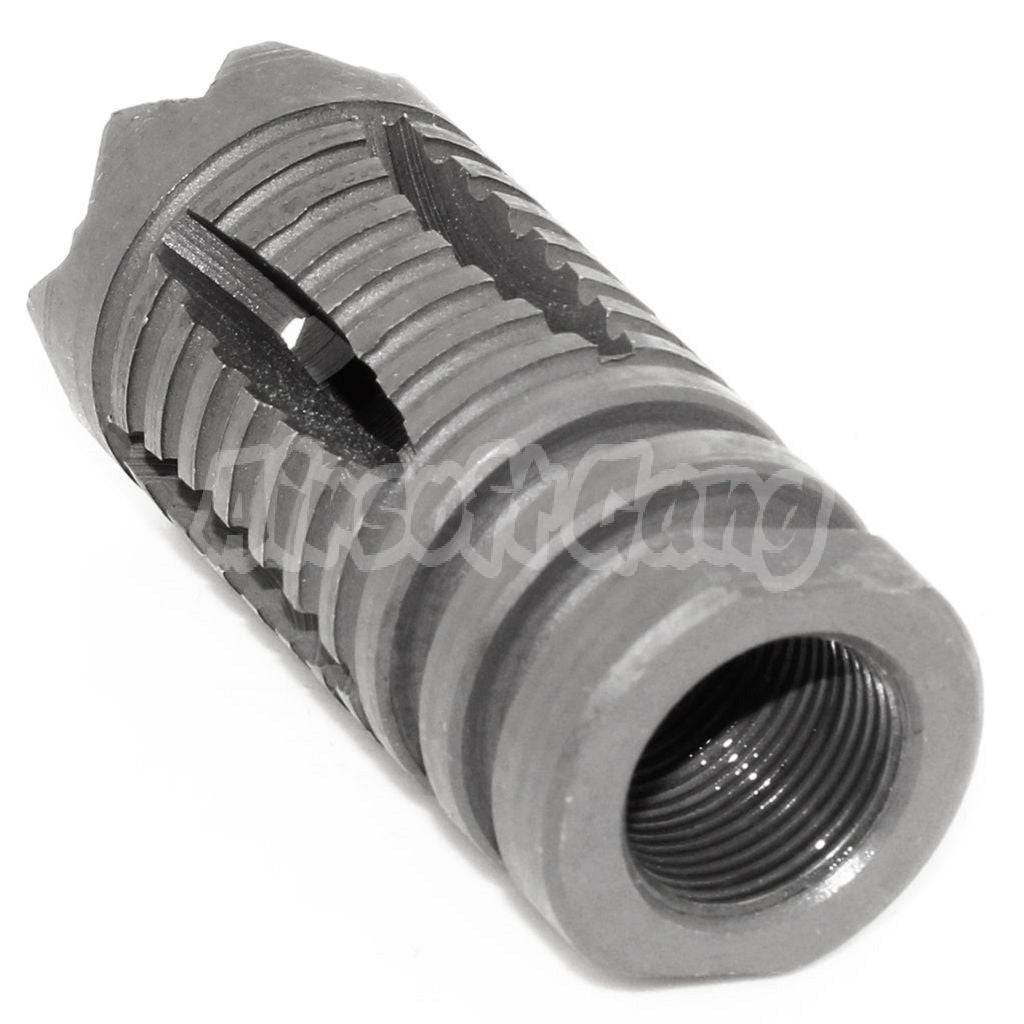 50mm Tenderizer Muzzle Brake Flash Hider For All +14mm CW Threading Airsoft Rifle Matt Gray