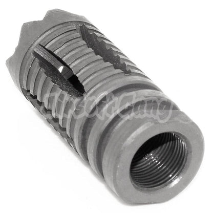 50mm Tenderizer Muzzle Brake Flash Hider For All +14mm CW Threading Airsoft Rifle Matt Gray