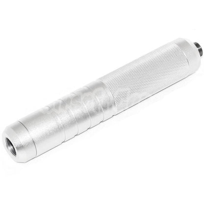 Airsoft 5.75" Noise Damping Bowl Suppressor Silencer with 12pcs Plastic Baffles Silver