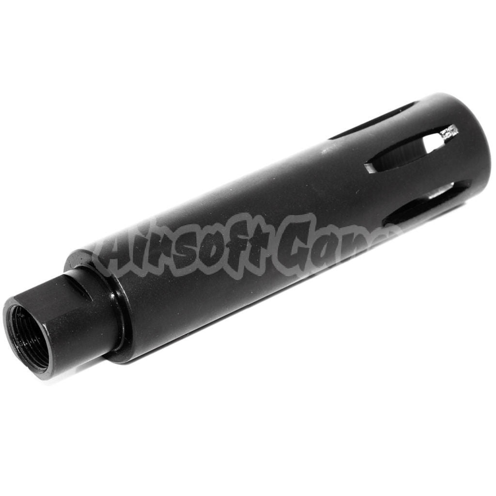 113mm XM177 スタイル マズル ブレーキ フラッシュ ハイダー -14mm CCW