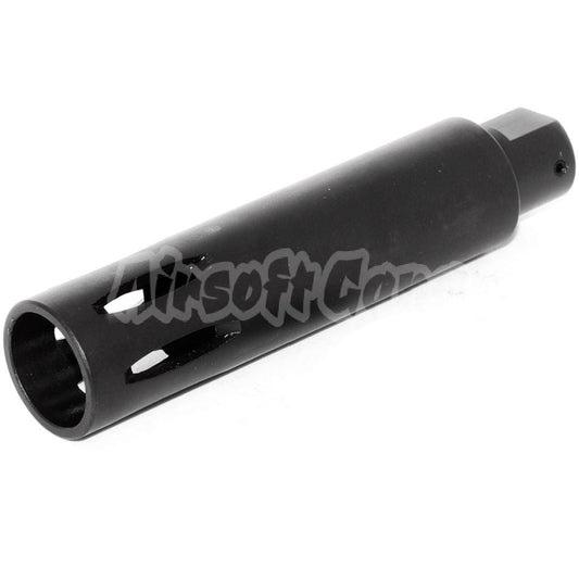 113mm XM177 Style Muzzle Brake Flash Hider -14mm CCW Black