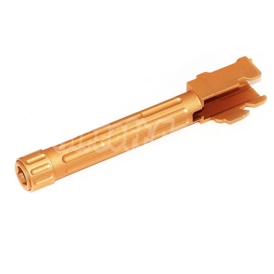 Airsoft 5KU 9INE Style Threaded Outer Barrel -14mm CCW for Tokyo Marui G17 GBB Gold