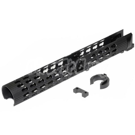 Airsoft 5KU VS-24 Tubular Keymod Handguard for AKM AK74 AK103 Series AEG Black