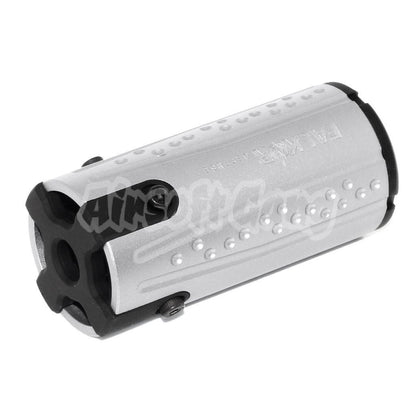 Airsoft APS EMG Licensed Falkor Defense Blitz Blast Cap Muzzle Brake Flash Hider -14mm CCW Black/Silver