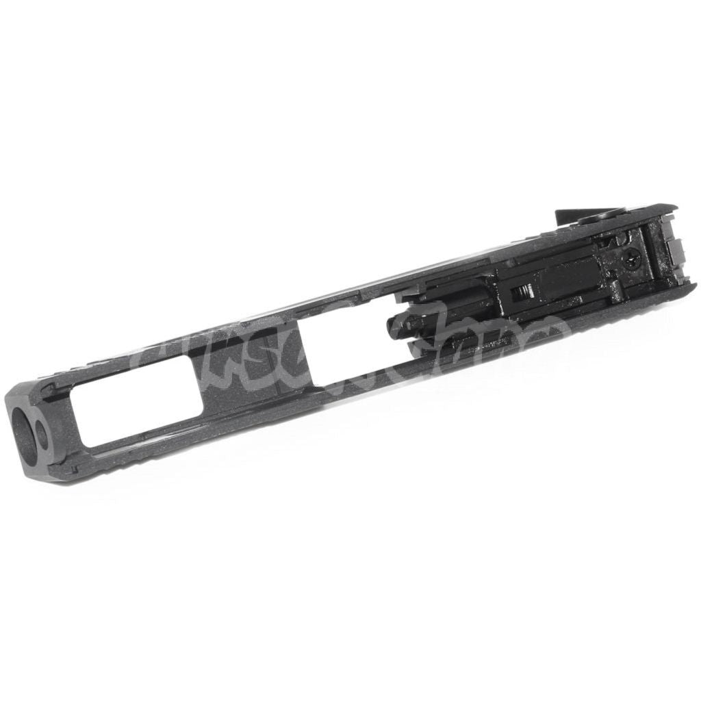 Airsoft WE (WE-TECH) Archives Custom Silver Barrel Slide Set With Hammer And Front Rear Fiber Optic Sight For AW WE Tokyo Marui G18C GBB Pistol