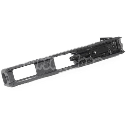 Airsoft WE (WE-TECH) Archives Custom Silver Barrel Slide Set With Hammer And Front Rear Fiber Optic Sight For AW WE Tokyo Marui G18C GBB Pistol