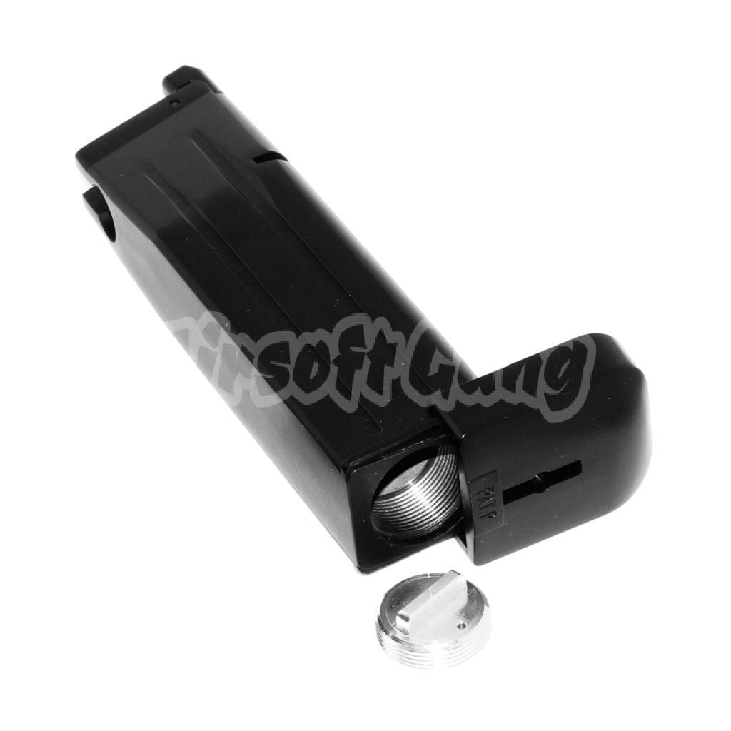 Airsoft Armorer Works AW 30rd Co2 Magazine for ARMY R501 R601 / KJ KP-05 / Zeon / EMG SAI STI TTI / AW / WE / Tokyo Marui Hi-Capa GBB Pistol Black