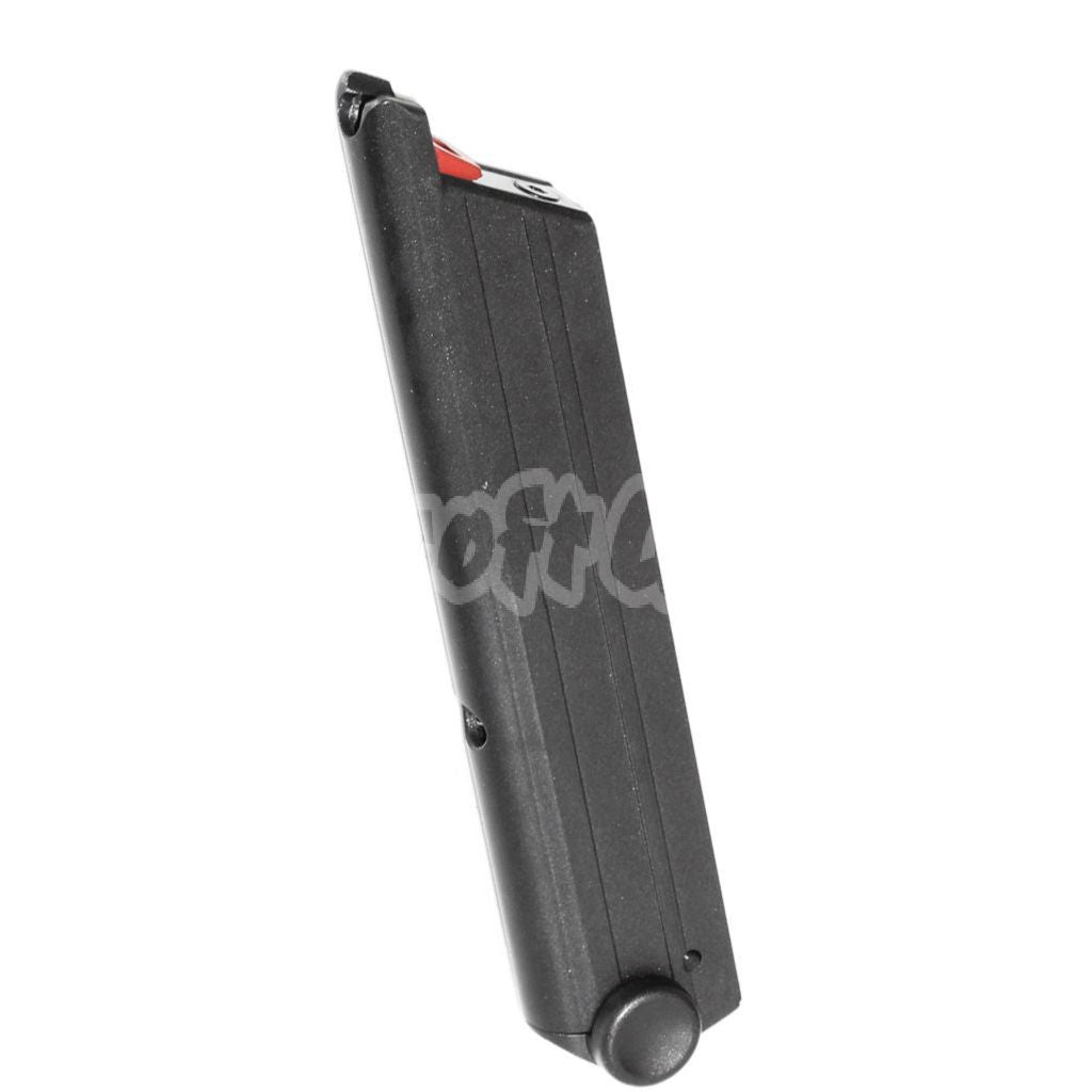 Airsoft Armorer Works AW 15rd Gas Magazine for AW A180 Blaster WE P08 Luger GBB Pistol Black