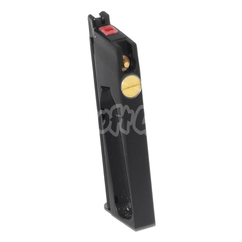 Armorer Works AW 16rd Co2 Magazine for EMG SAI Red / AW NE Series / WE Single Stack 1911 GBB Pistol Airsoft Black