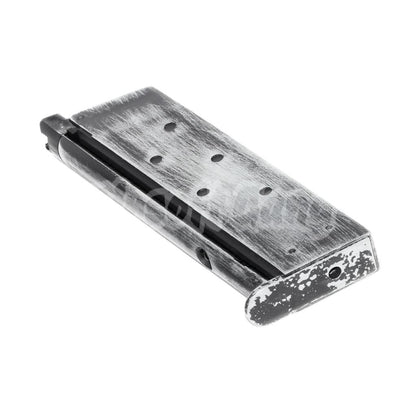 Armorer Works AW 16rd Gas Magazine for EMG SAI Red / AW NE Series / WE Single Stack 1911 GBB Pistol Airsoft Weathered Black