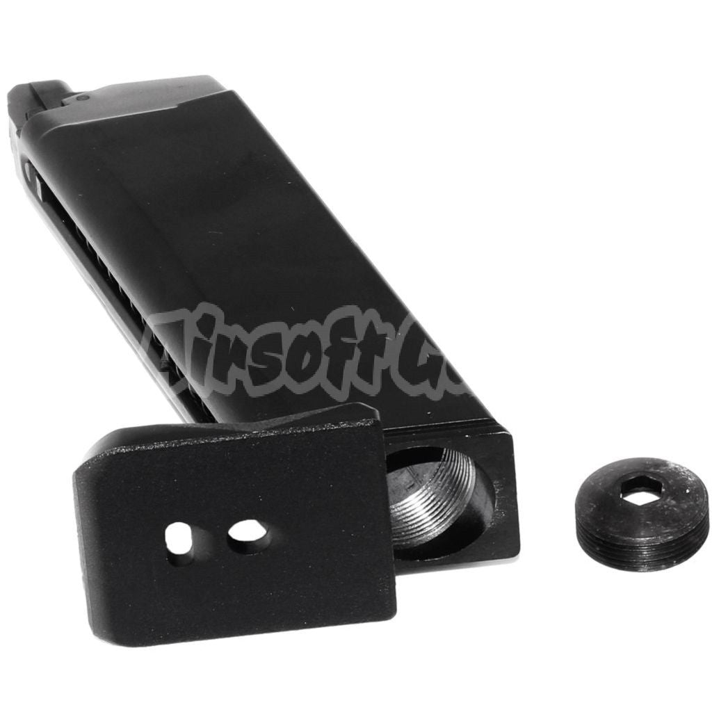 Airsoft Armorer Works AW 25rd Co2 Magazine for ISSC M22 / EMG SAI BLU / APS / ARMY / BELL / UMAREX / Elite force / VFC / AW / WE / Tokyo Marui G17 G18C G-Series GBB Pistol Black