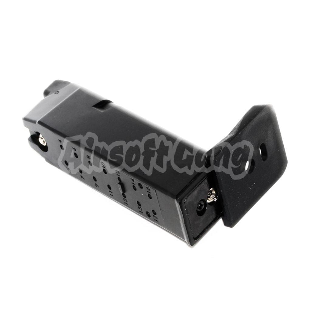 Airsoft Armorer Works AW 25rd Gas Magazine for ISSC M22 / EMG SAI BLU / APS / ARMY / BELL / UMAREX / Elite force / VFC / AW / WE / Tokyo Marui G17 G18C G-Series GBB Pistol Black