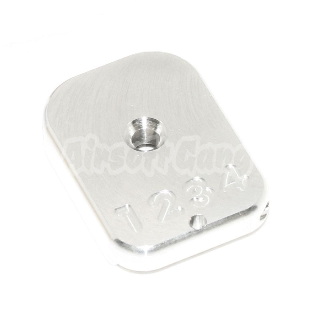 Airsoft Armorer Works AW Custom CNC Magazine Base Plate for Hi-Capa GBB Gas Magazine Silver
