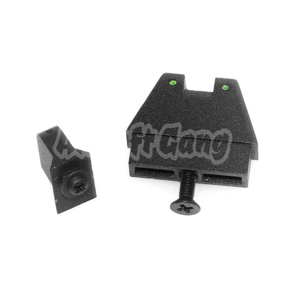 Airsoft Armorer Works AW HX Suppressor Height Sights For EMG SAI BLU, ISSC M22, Lonewolf, ZEV, G&P Custom, P80, WE, AW, Tokyo Marui G17/G18C GBB Pistol