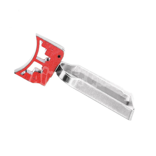 Airsoft Armorer Works AW HX21 Trigger Kit For AW WE Tokyo Marui Hi-Capa GBB Pistol Red/Silver