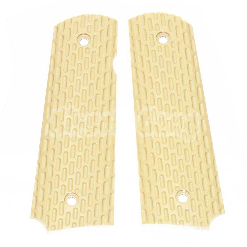 Airsoft WE (WE-TECH) Kimber Pistol Grip Cover For BELL ARMY AW WE KJ Tokyo Marui M1911 M.E.U SERIES 70 M45A1 WARRIOR GBB Pistol Tan