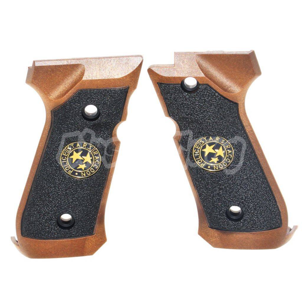 WE (WE-TECH) Polymer BIO Grip Cover For KJ Tokyo Marui WE M9 M92 M92F Series GBB Pistol Black/Brown