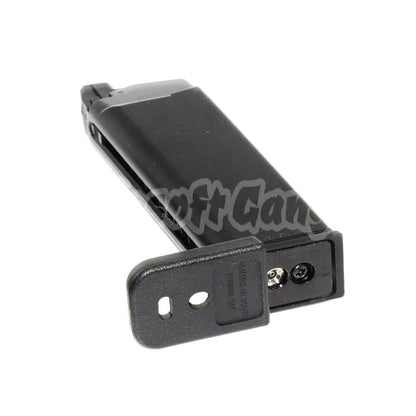 Airsoft WE (WE-TECH) 20rd Gas Magazine for EMG SAI BLU COMPACT / AW / WE / Tokyo Marui G19 G23 G26 Series GBB Pistol Black