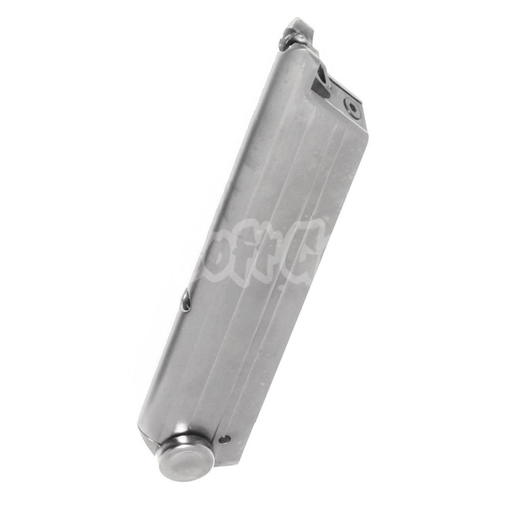 Airsoft WE (WE-TECH) 15rd Gas Magazine for Armorer Works A180 Blaster WE P08 Luger GBB Pistol Silver