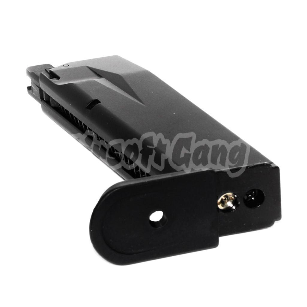 Airsoft Cybergun Swiss Arms 20rd Gas Magazine for WE F228 F229 Swiss Arms P229 GBB Pistol Black
