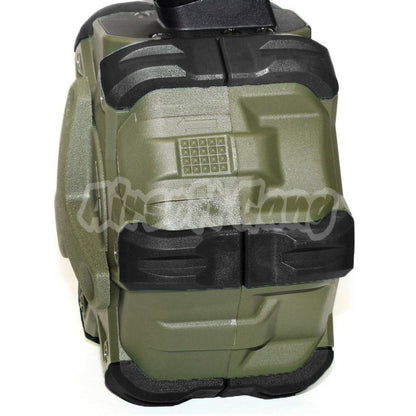Airsoft WE 350rd Gas Drum Magazine for AW MB Series / KJW / WE / Tokyo Marui M9 M92 GBB Pistol Black/OD/Black