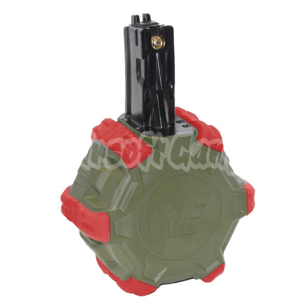 Airsoft WE 350rd Gas Drum Magazine for WE AP APACHE MP5 Series GBB Rif ...